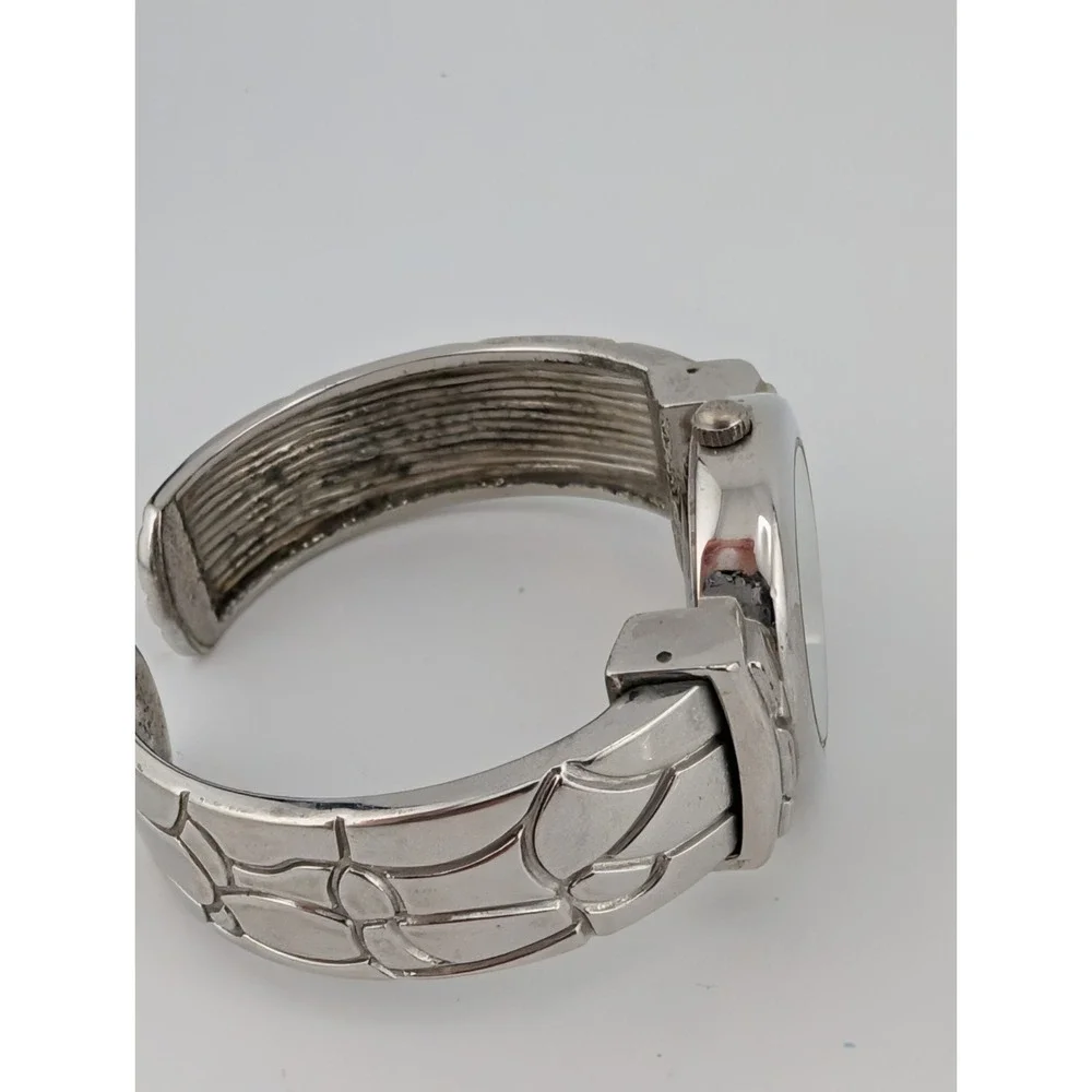 Studio Time Women's Bangle Watch 30mm Case Silver Band- New Battery